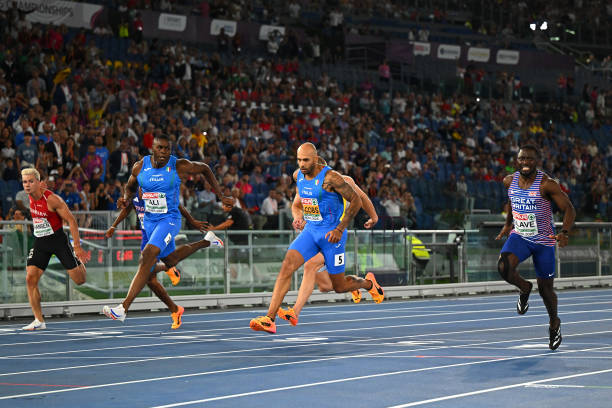 博尔特58秒100米比赛多角度镜头合集